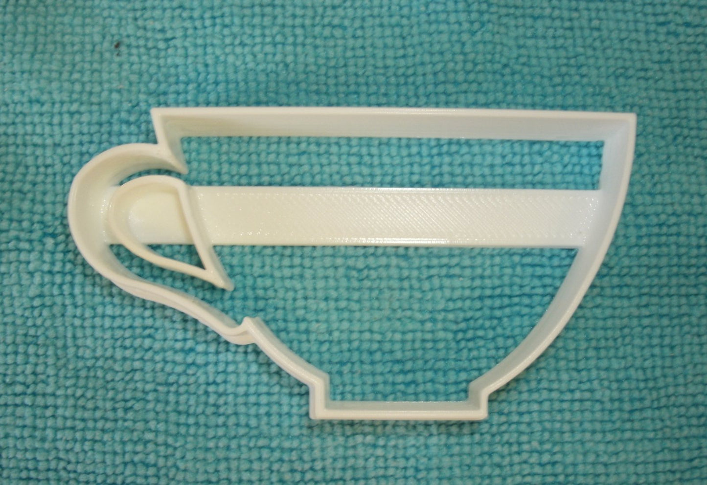 6x Tea Cup British Fondant Cutter Cupcake Topper 1.75 IN USA FD585