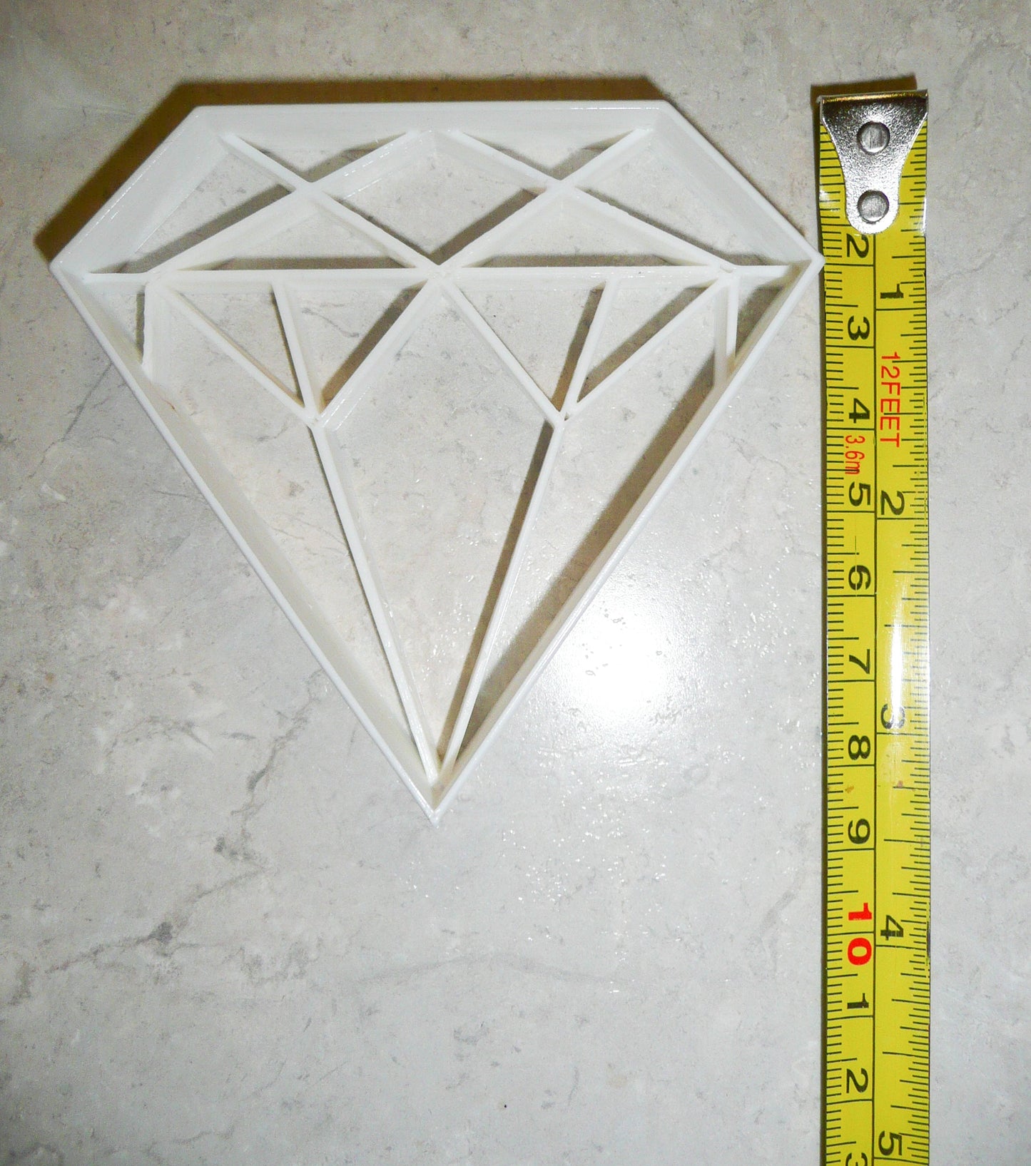 Diamond Stone Engagement Wedding Cookie Cutter Made In USA PR406