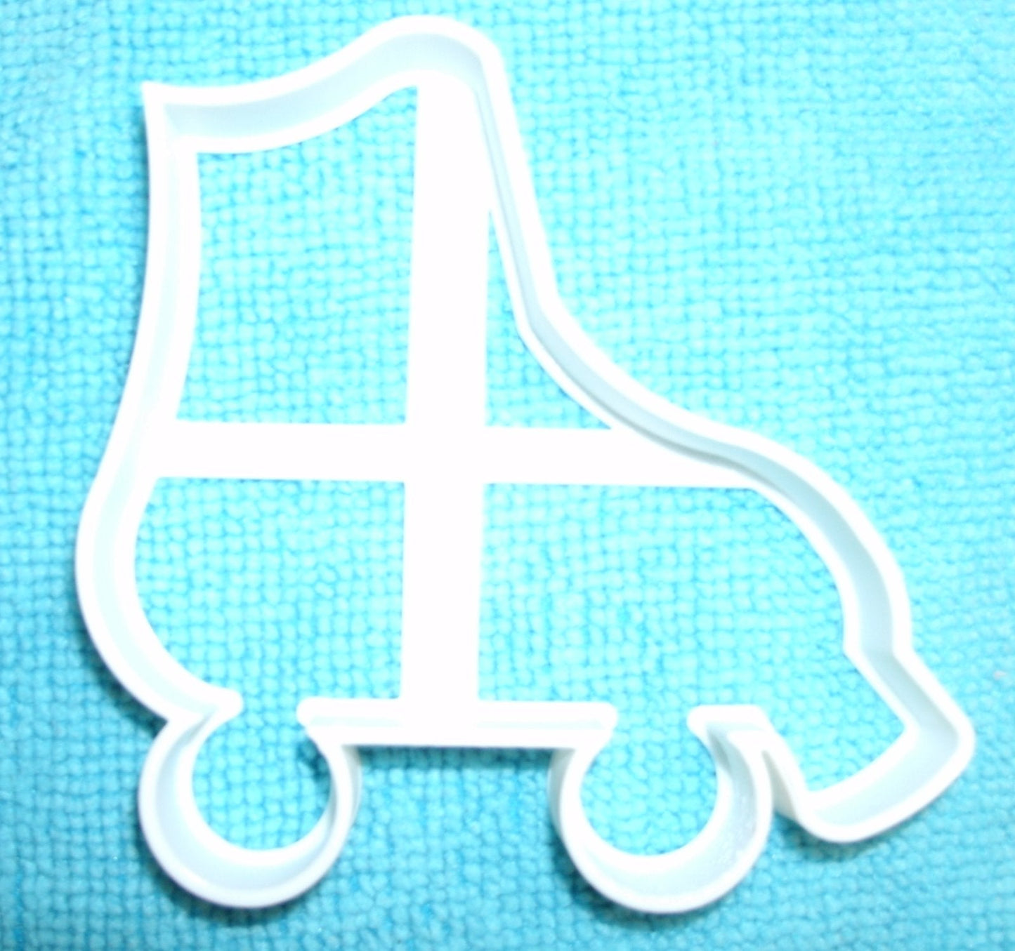 6x Roller Skate Fondant Cutter Cupcake Topper 1.75 IN USA FD694