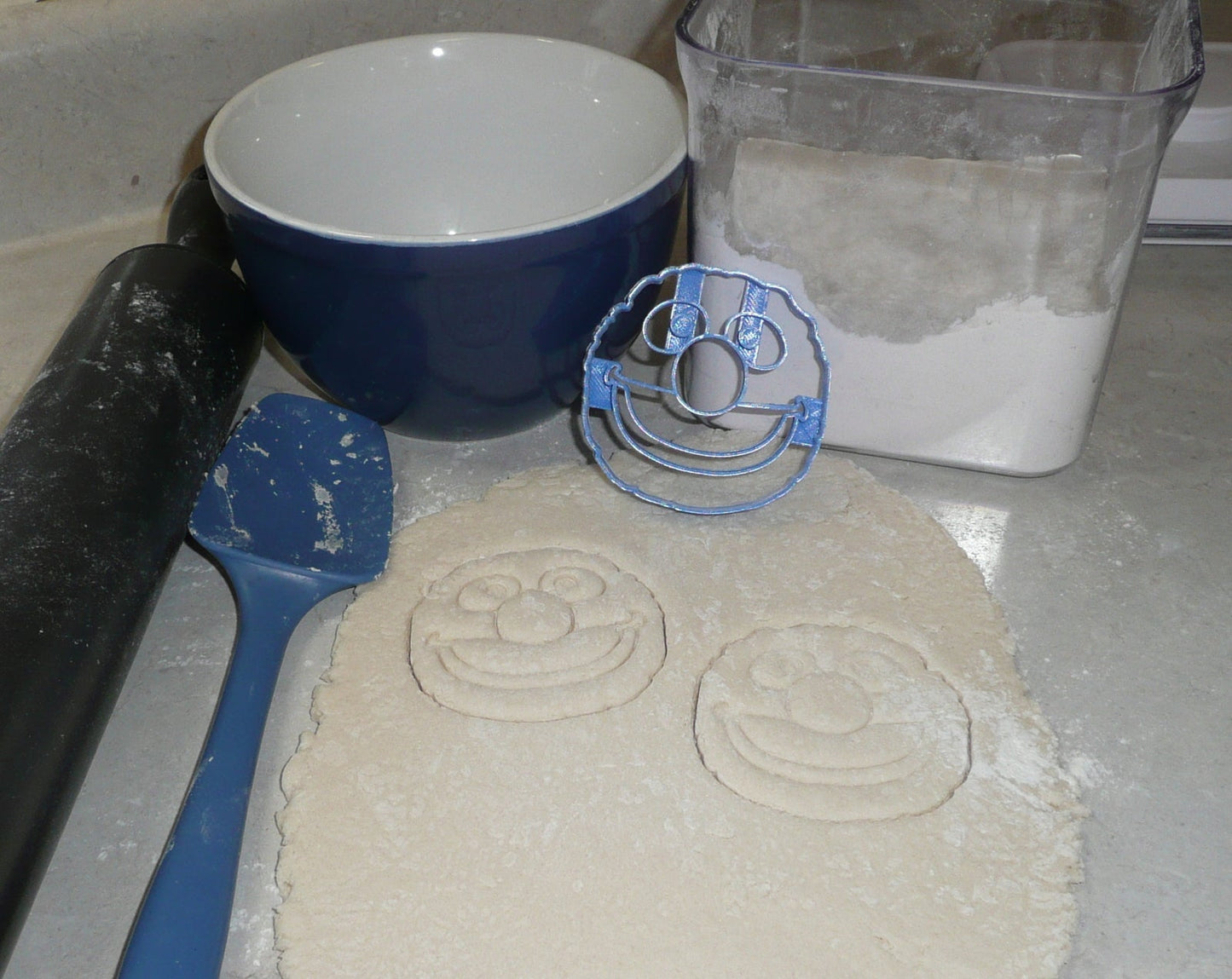 Grover Face Sesame Street Muppet Show Character Cookie Cutter Made In USA PR2249