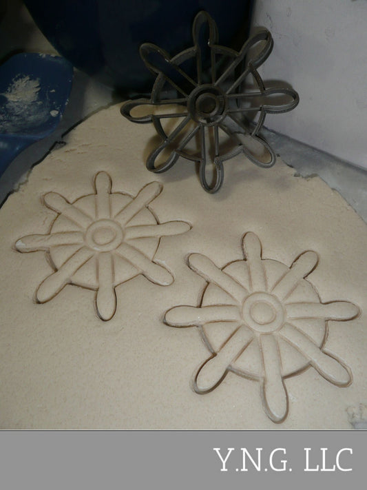 Ship Helm Nautical Boat Wheel Water Vessel Cookie Cutter Made In USA PR2164