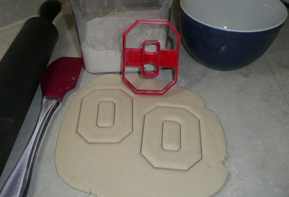 Ohio State University Buckeyes O Logo Sport Cookie Cutter Made In USA PR2453