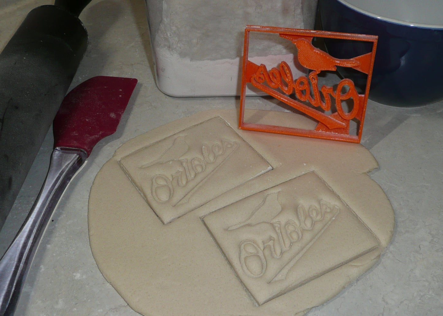 Baltimore Orioles Word With Bird Baseball Cookie Cutter Made In USA PR2353