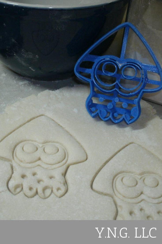 Squid Character Splatoon Video Game Cookie Cutter Made in USA PR443