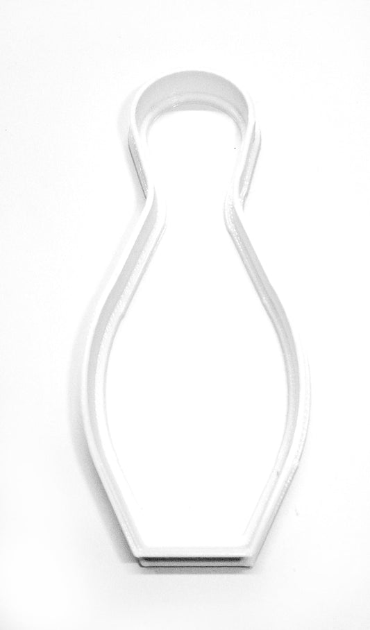 6x Bowling Pin Outline Fondant Cutter Cupcake Topper 1.75 IN USA FD256