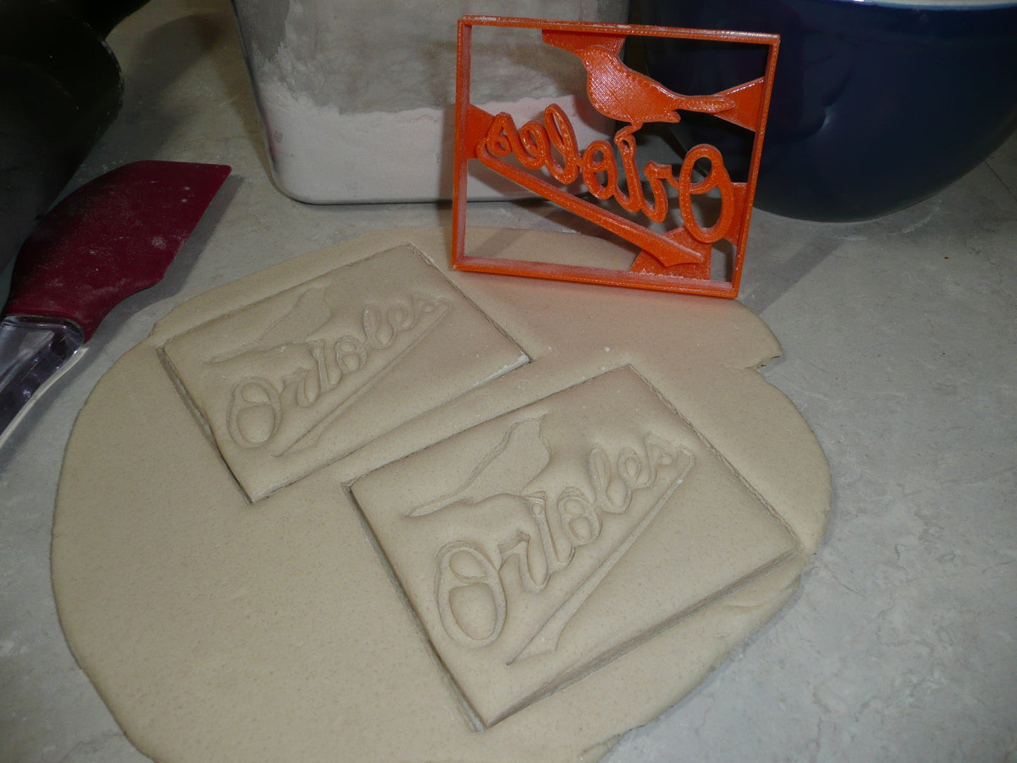 Baltimore Orioles Word With Bird Baseball Cookie Cutter Made In USA PR2353
