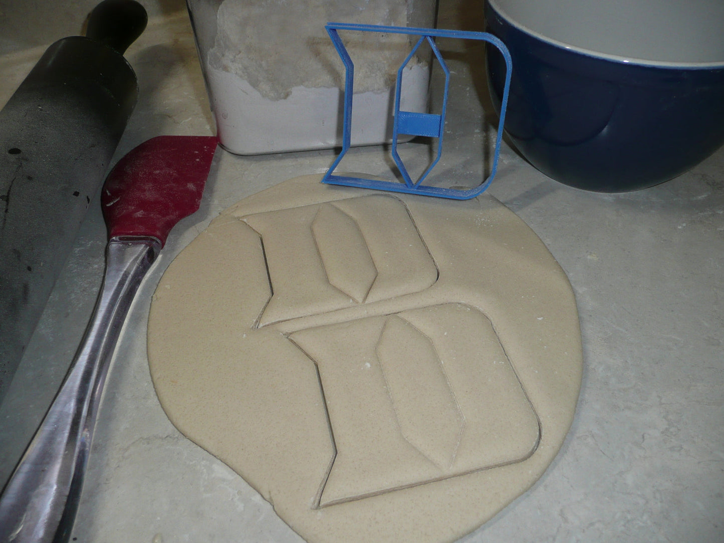 Duke University Blue Devils D Logo Sports Cookie Cutter Made In USA PR2446