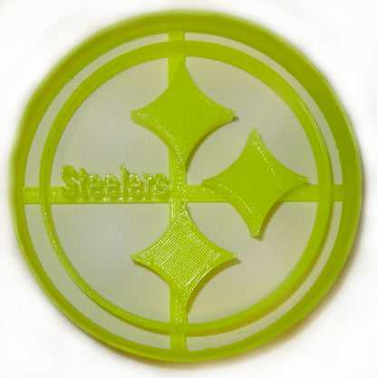 6x Pittsburgh Steelers Fondant Cutter Cupcake Topper 1.75 IN USA FD883