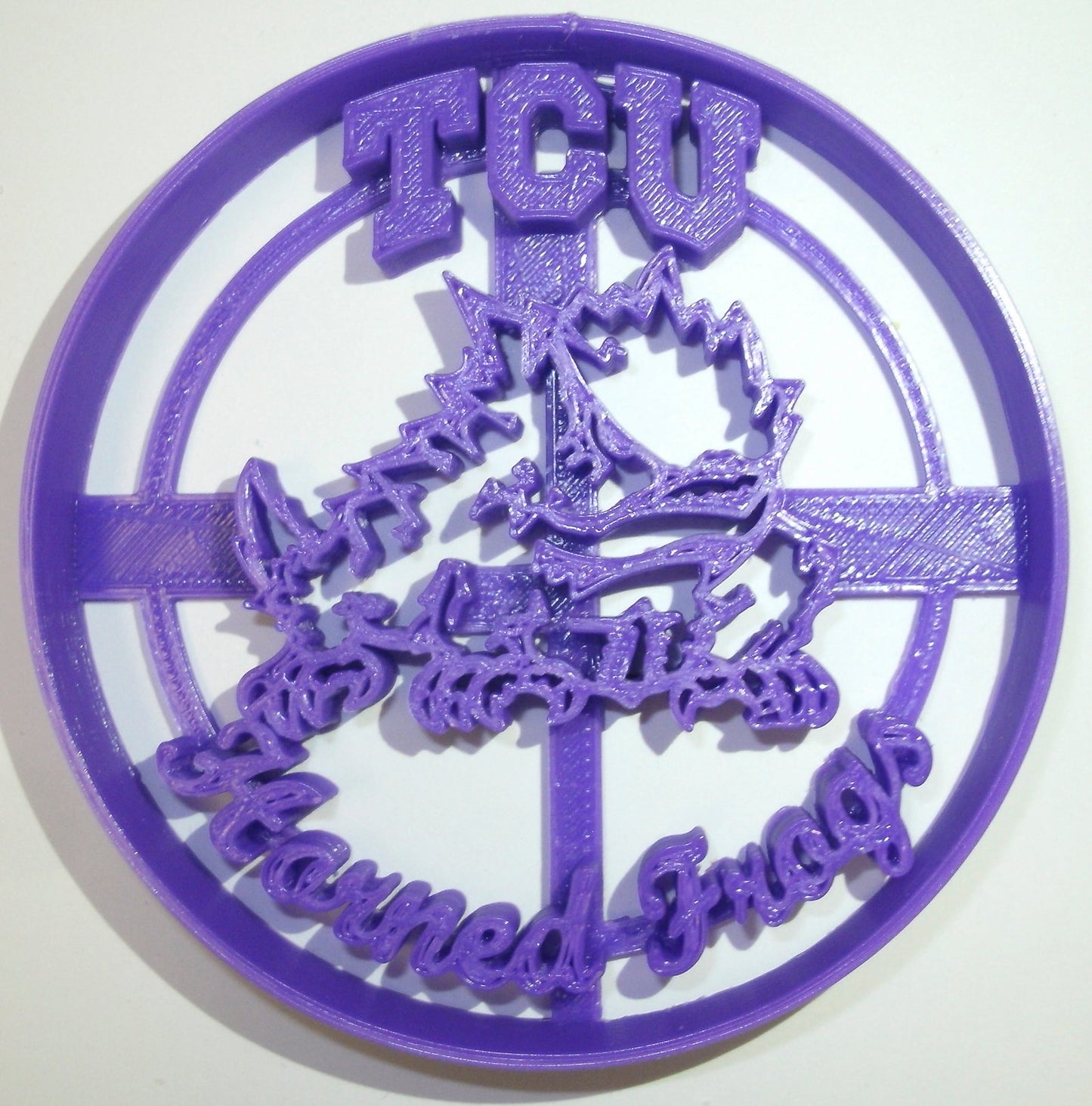 6x TCU Horned Frogs Fondant Cutter Cupcake Topper 1.75 IN USA FD931