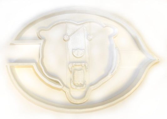 6x Chicago Bears Fondant Cutter Cupcake Topper 1.75 IN USA FD312
