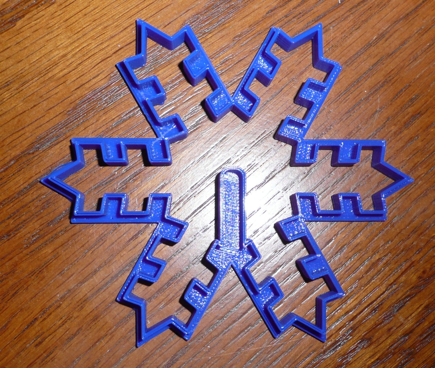 3D Snowflake Christmas 2 Piece Cookie Cutter Holiday Made In USA PR292