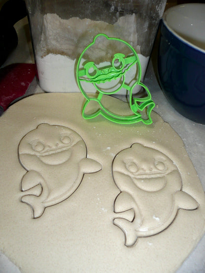 Grandpa Shark Baby Cartoon Song Dance Cookie Cutter Made In USA PR2451