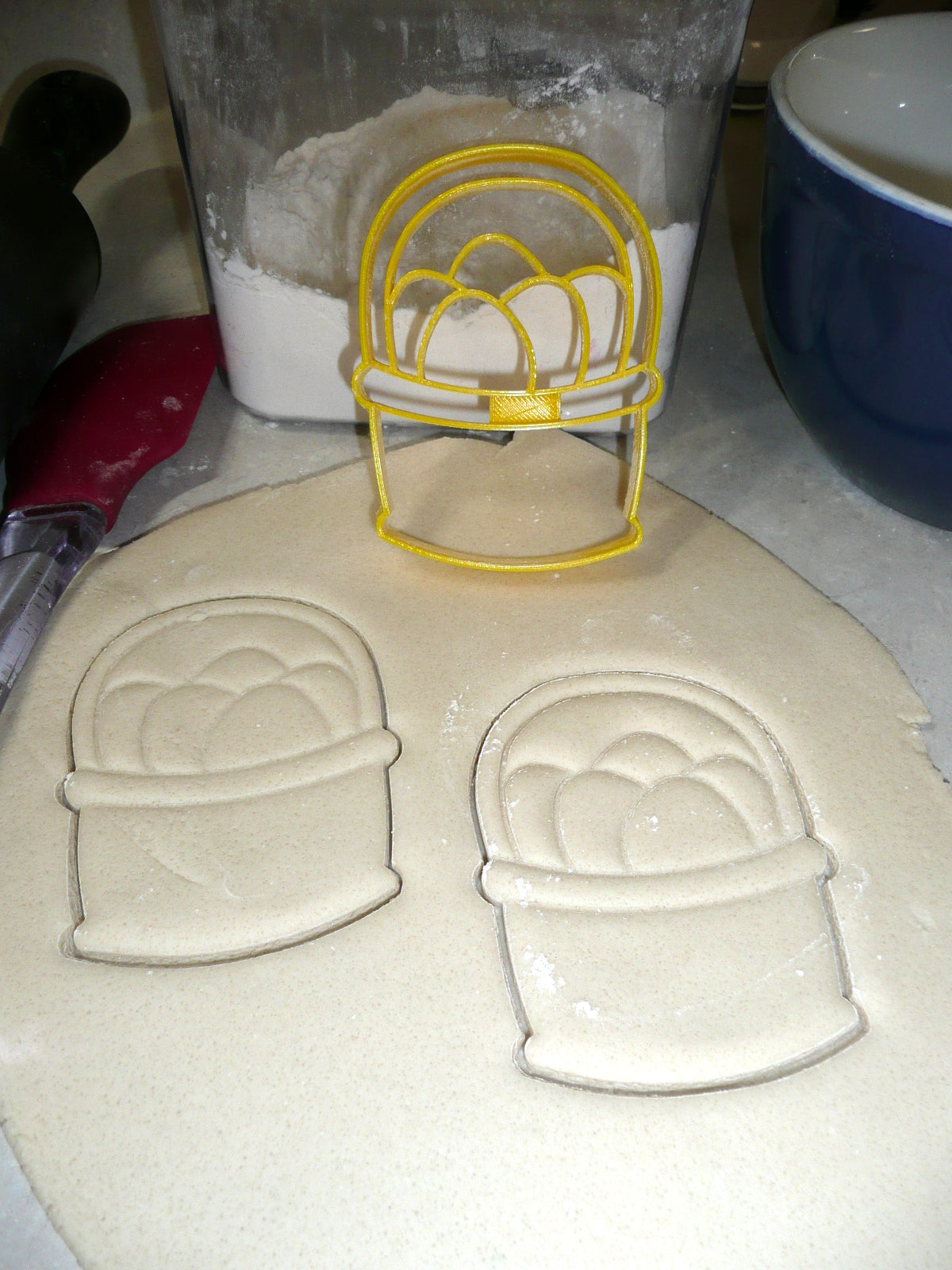 Easter Egg Basket Farm Eggs Bunny Treat Cookie Cutter Made In USA PR2444