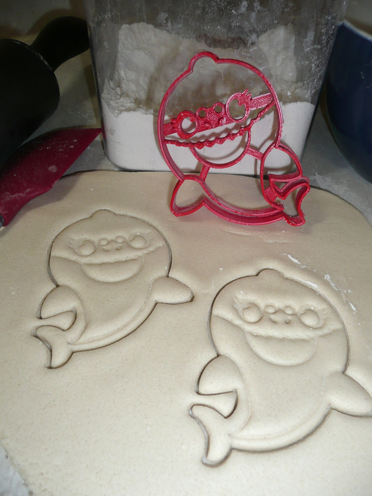 Grandma Shark Baby Cartoon Song Dance Cookie Cutter Made In USA PR2452