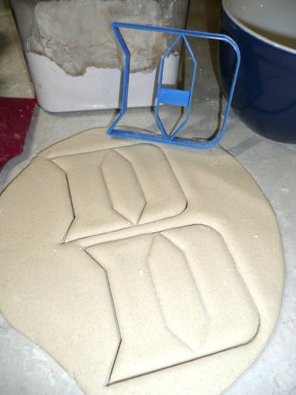Duke University Blue Devils D Logo Sports Cookie Cutter Made In USA PR2446