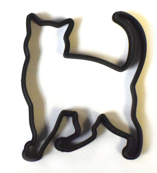 6x Cat Kitty Walk Fondant Cutter Cupcake Topper 1.75 IN USA FD542