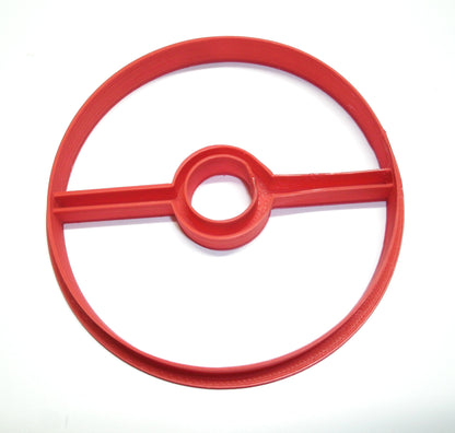 6x Pokemon Pokeball Fondant Cutter Cupcake Topper 1.75 IN USA FD548