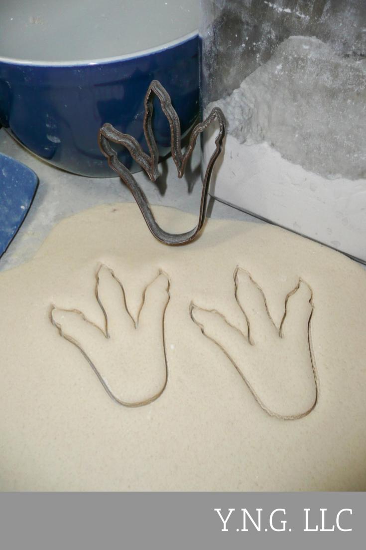 T-Rex Dinosaur Footprint Foot Print Cookie Cutter Made In USA PR566