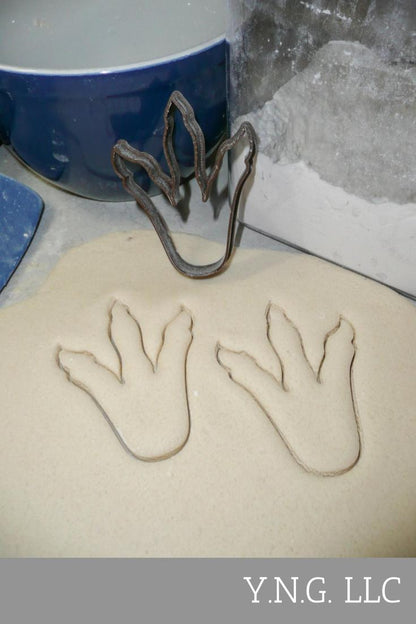 T-Rex Dinosaur Footprint Foot Print Cookie Cutter Made In USA PR566