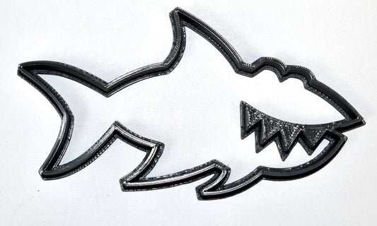 6x Shark Ocean Predator Fondant Cutter Cupcake Topper 1.75 IN USA FD595