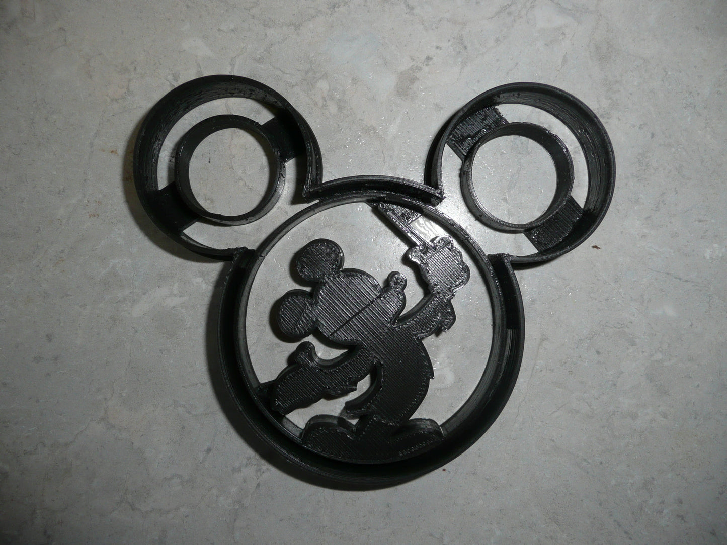 Mickey Mouse Conductor Train Concert Silhouette Cookie Cutter Made In USA PR617