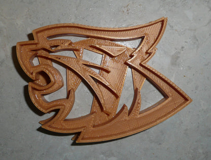 Pearl River Community College Wildcats PRCC Cookie Cutter Made In USA PR2347