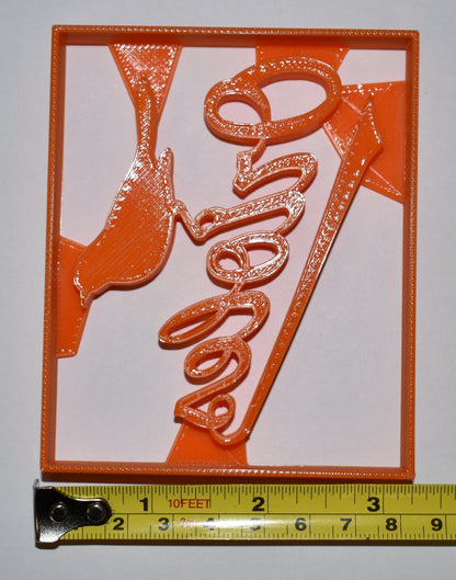 Baltimore Orioles Word With Bird Baseball Cookie Cutter Made In USA PR2353