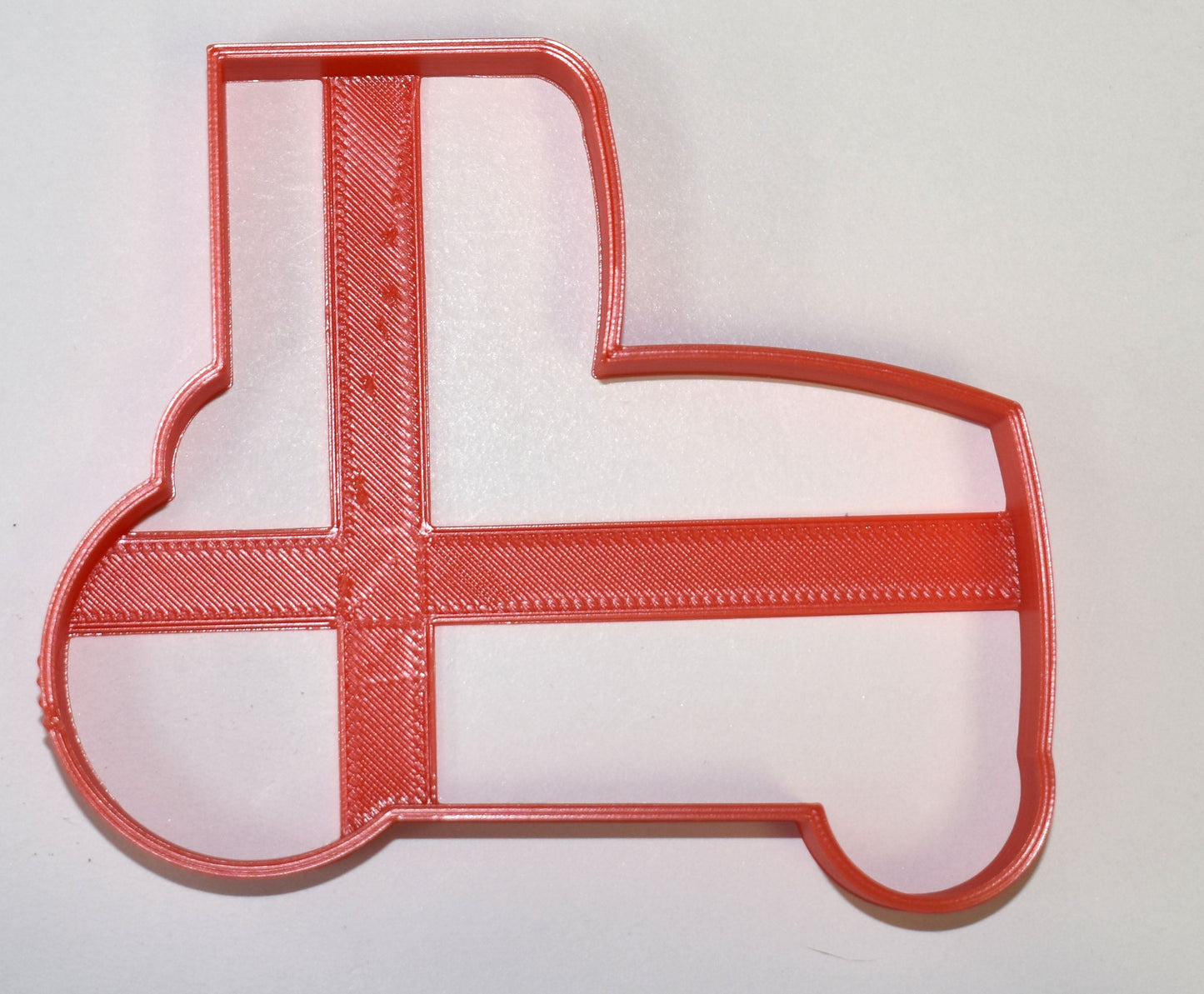 Red Tractor Tracked Farm Vehicle Cookie Cutter Made In USA PR701