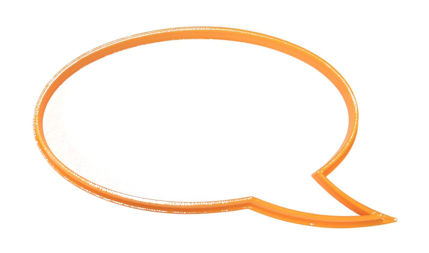 Word Balloon Blank Comic Book Style Cookie Cutter Made In USA PR719