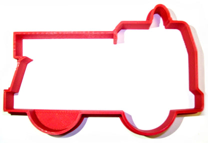 6x Fire Truck Firetruck Fondant Cutter Cupcake Topper 1.75 IN USA FD909