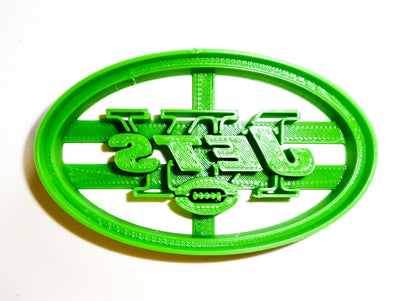 6x New York Jets Fondant Cutter Cupcake Topper 1.75 IN USA FD951