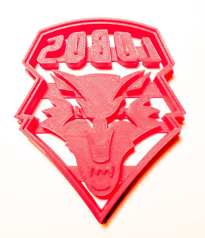 6x New Mexico Lobos Fondant Cutter Cupcake Topper 1.75 IN USA FD983