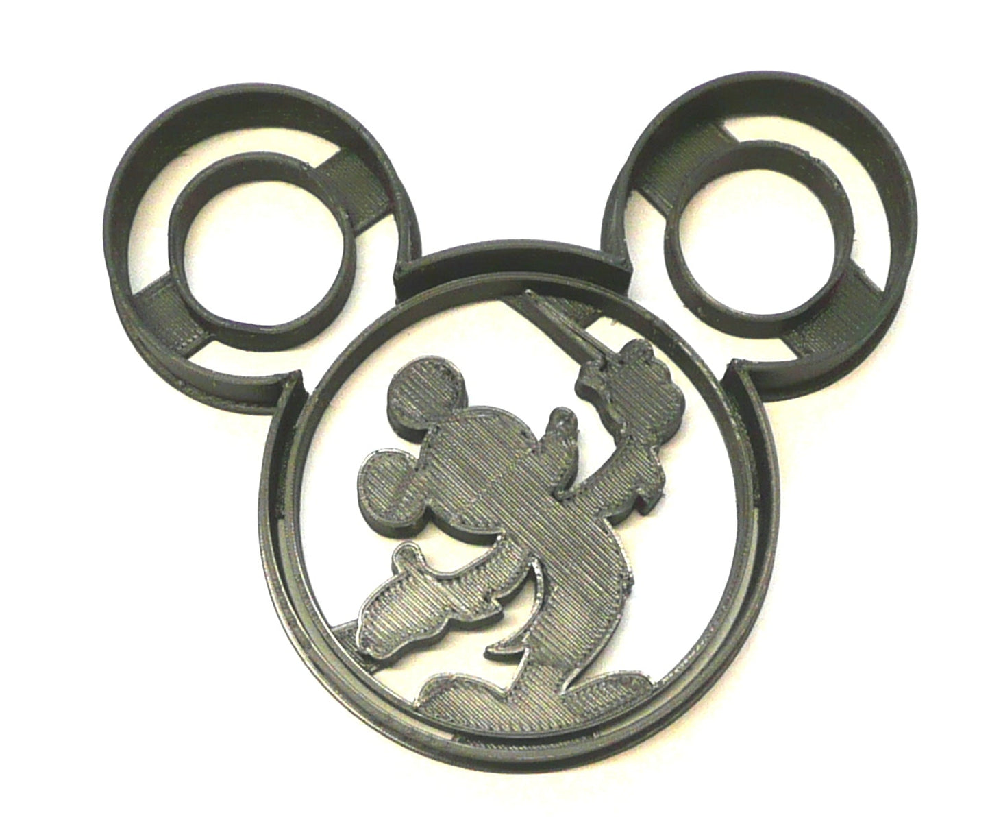 6x Mickey Conductor Fondant Cutter Cupcake Topper 1.75 IN USA FD617