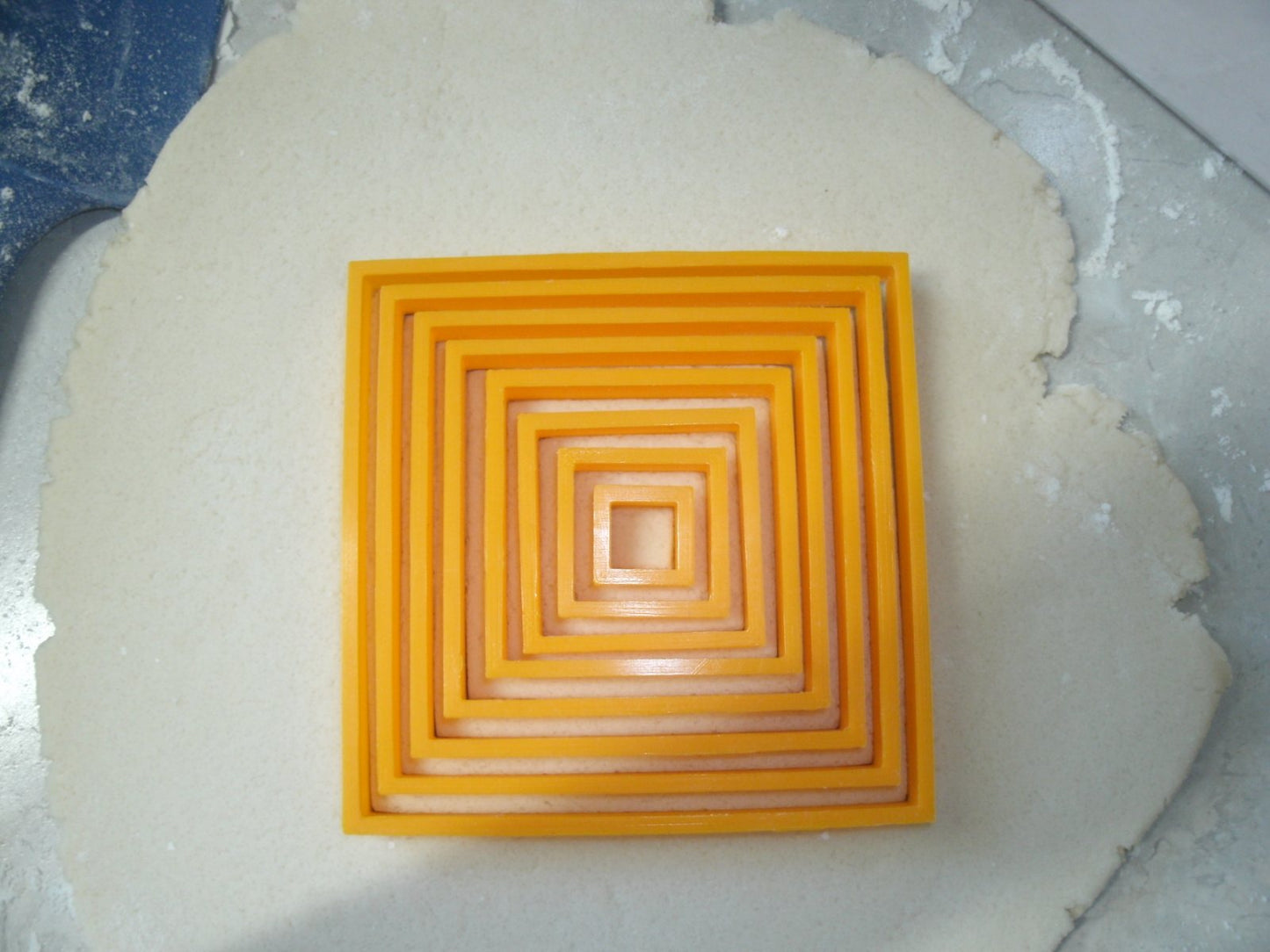 Ascending Square Shape Frame Box Set of 8 Cookie Cutters Made In USA PR757