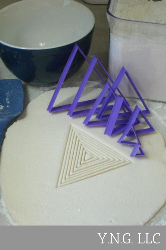 Ascending Triangles Set of 8 Special Occasion Cookie Cutter Made In USA PR756