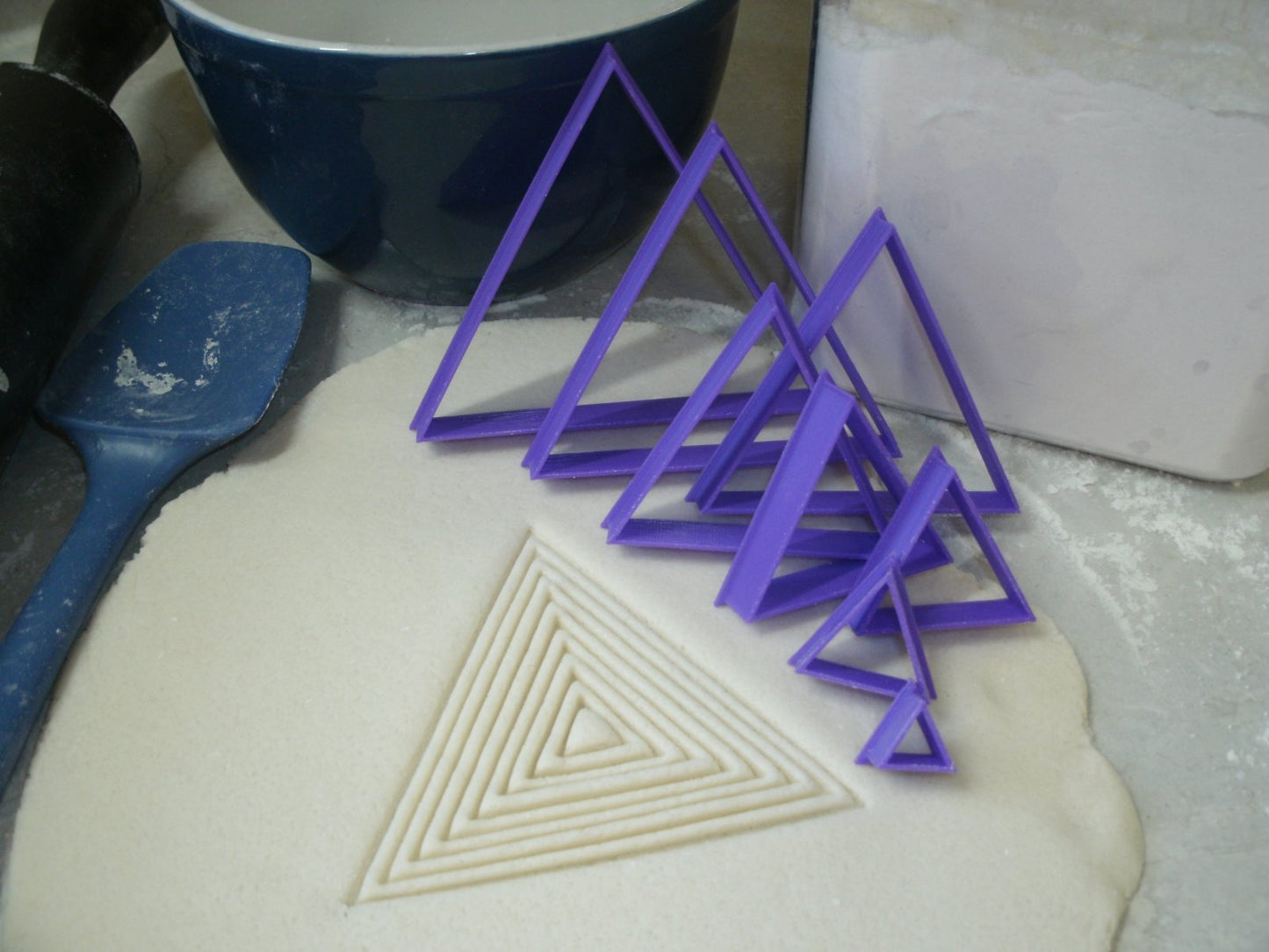 Ascending Triangles Set of 8 Special Occasion Cookie Cutter Made In USA PR756