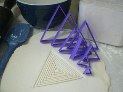 Ascending Triangles Set of 8 Special Occasion Cookie Cutter Made In USA PR756