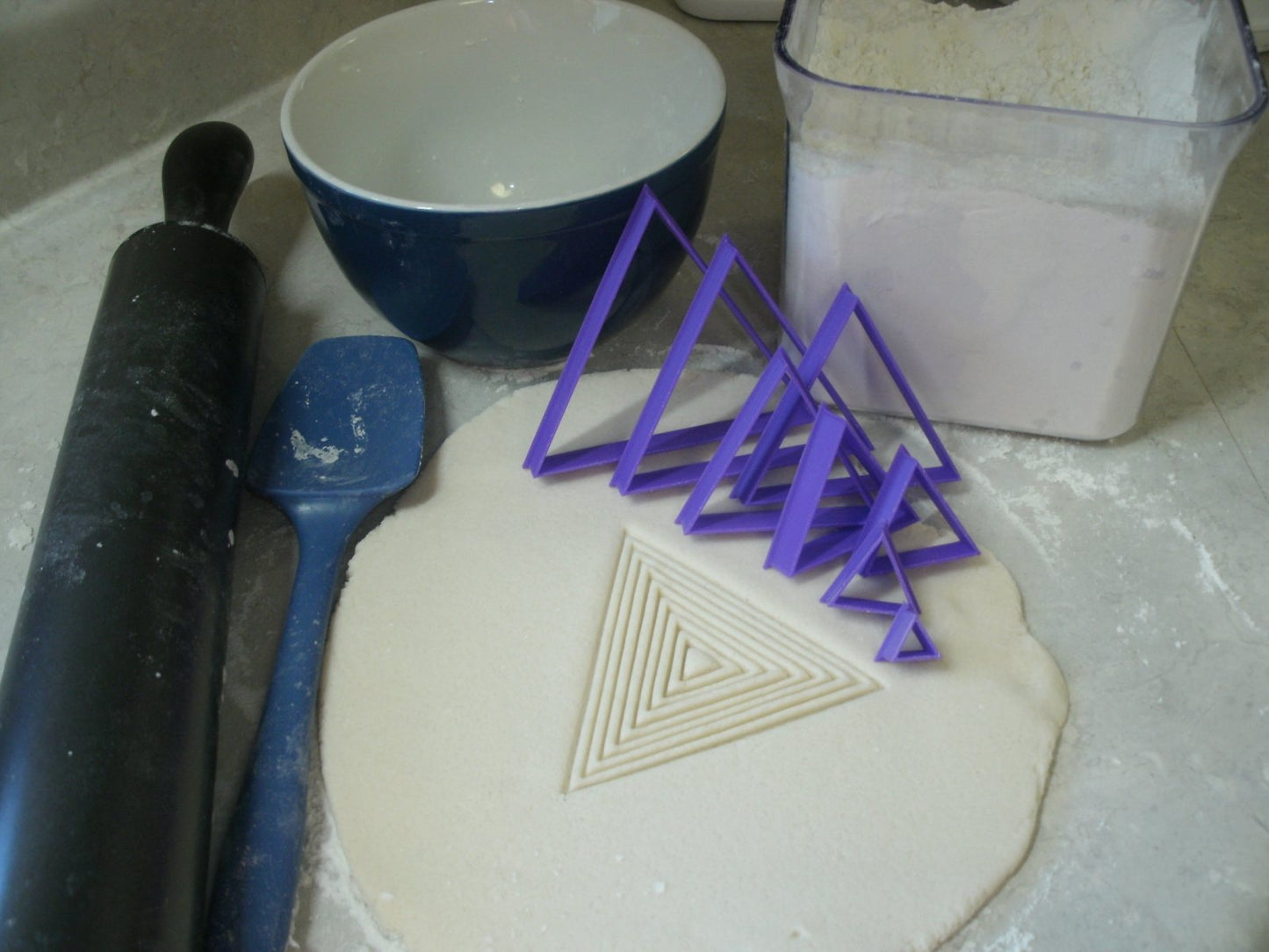 Ascending Triangles Set of 8 Special Occasion Cookie Cutter Made In USA PR756