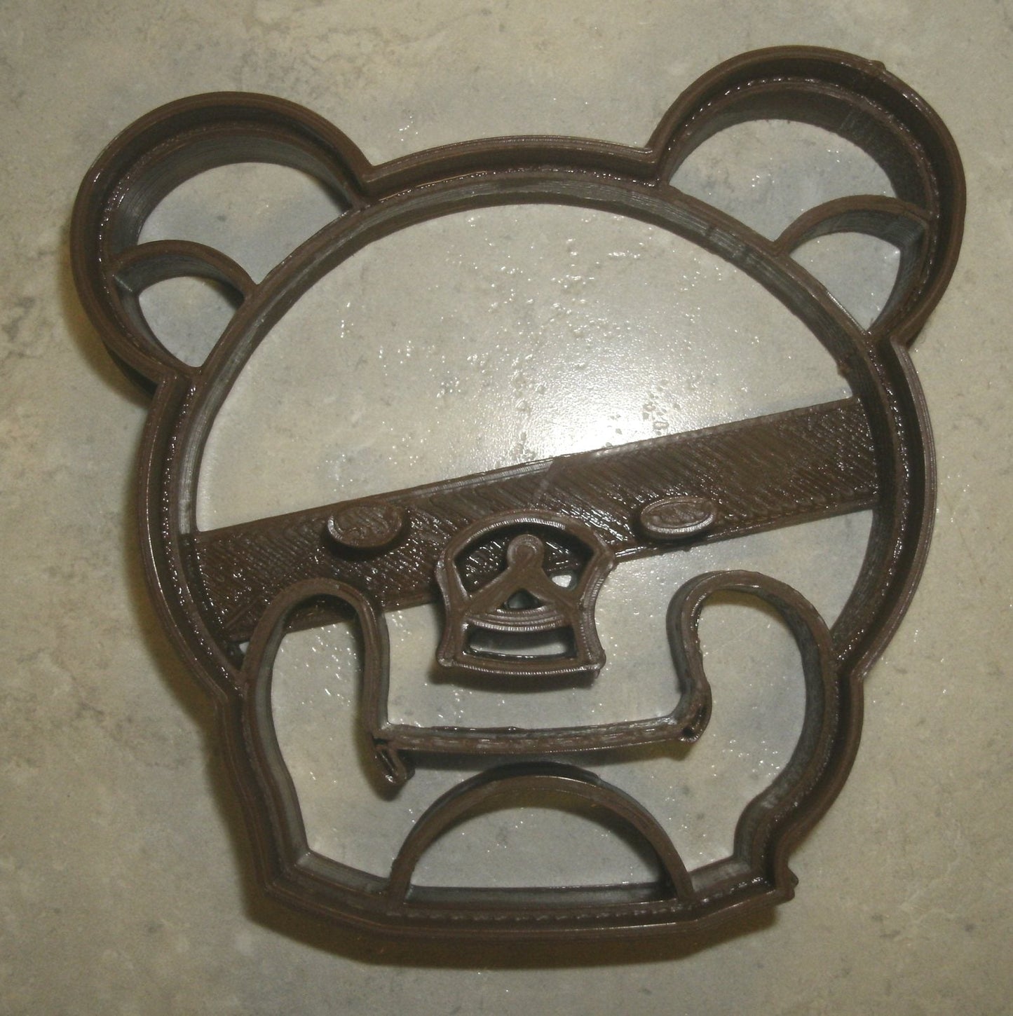 6x Bear Face Fondant Cutter Cupcake Topper 1.75 IN USA FD777