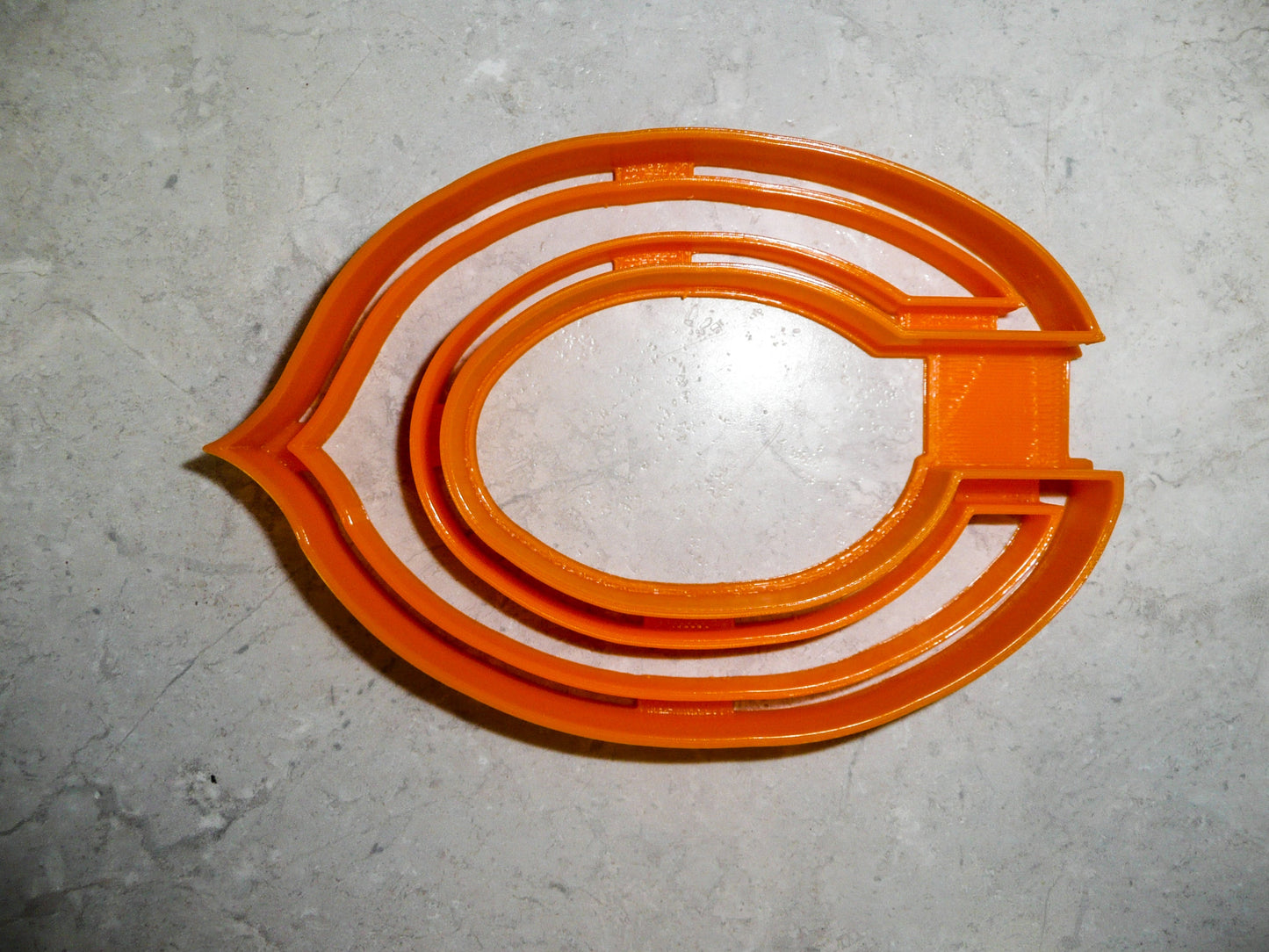 6x Chicago Bears Fondant Cutter Cupcake Topper 1.75 IN USA FD947