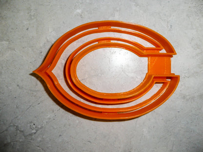 6x Chicago Bears Fondant Cutter Cupcake Topper 1.75 IN USA FD947