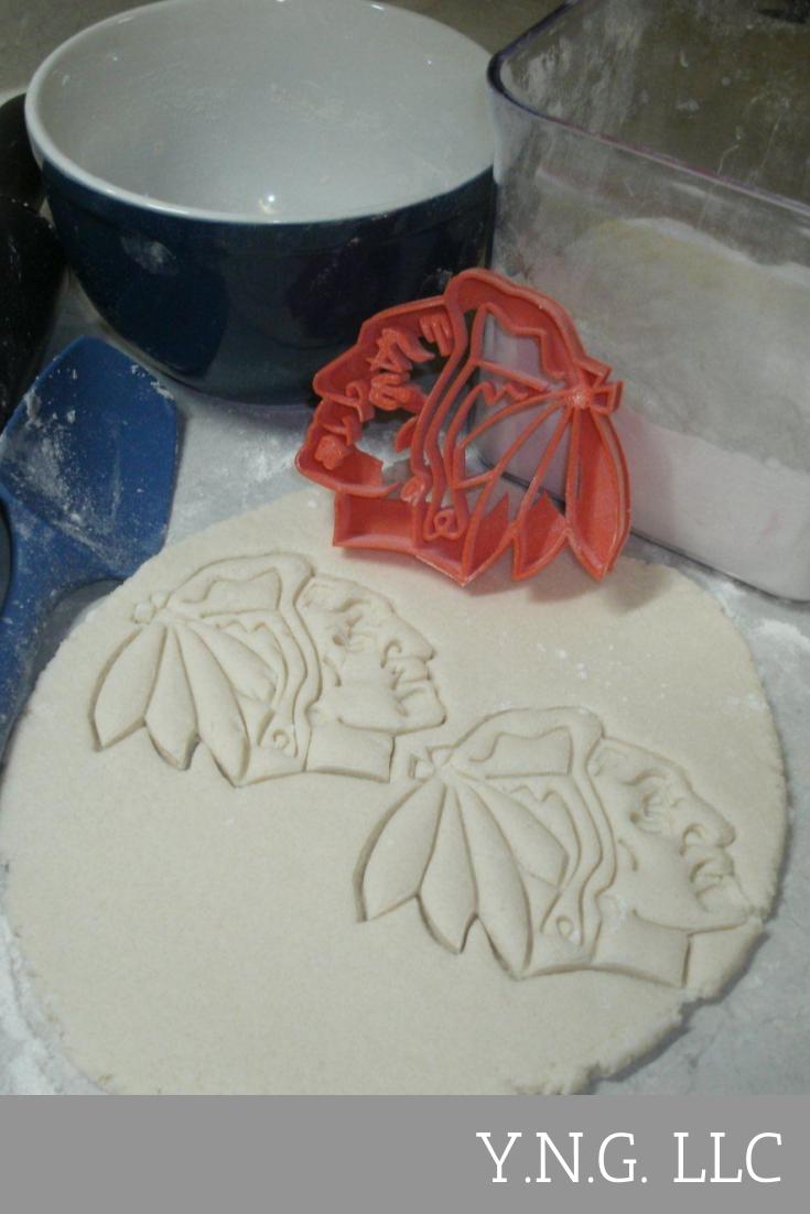 Chicago Blackhawks NHL Team Logo Cookie Cutter Made In USA PR753