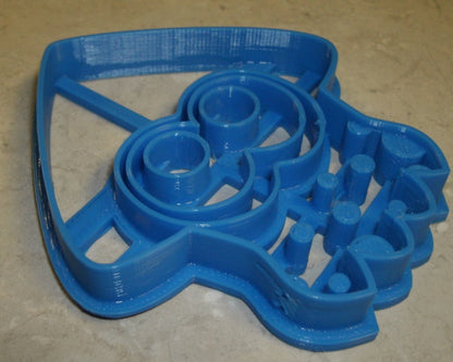 6x Squid Splatoon Game Fondant Cutter Cupcake Topper 1.75 IN USA FD443