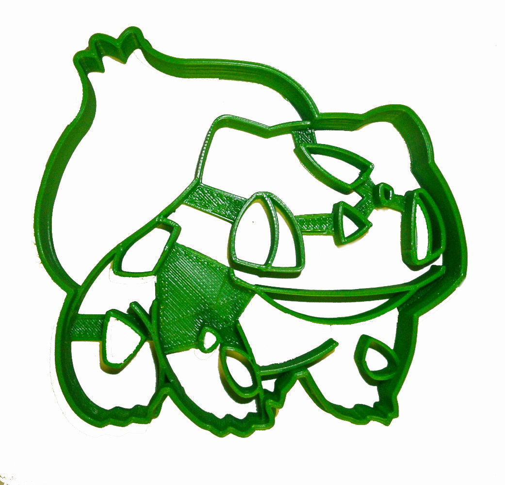 6x Bulbasaur Pokemon Fondant Cutter Cupcake Topper 1.75 IN USA FD867