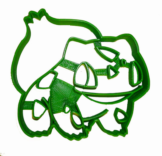 6x Bulbasaur Pokemon Fondant Cutter Cupcake Topper 1.75 IN USA FD867