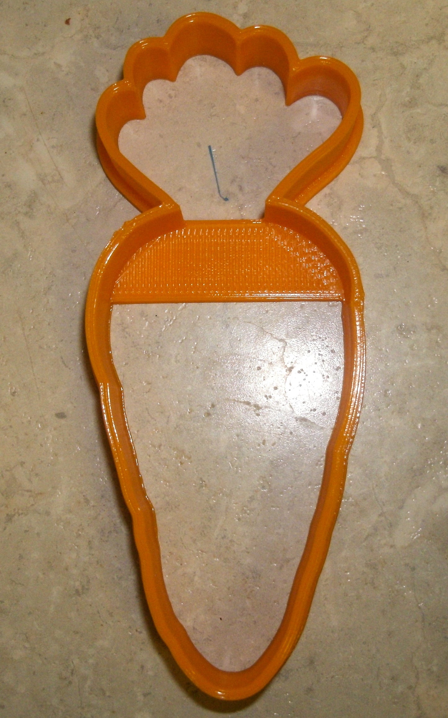 6x Carrot Root Fondant Cutter Cupcake Topper 1.75 IN USA FD823