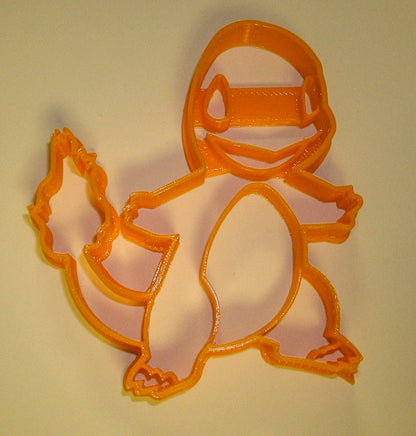 6x Charmander Pokemon Fondant Cutter Cupcake Topper 1.75 IN USA FD868