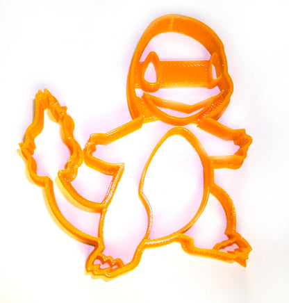 6x Charmander Pokemon Fondant Cutter Cupcake Topper 1.75 IN USA FD868