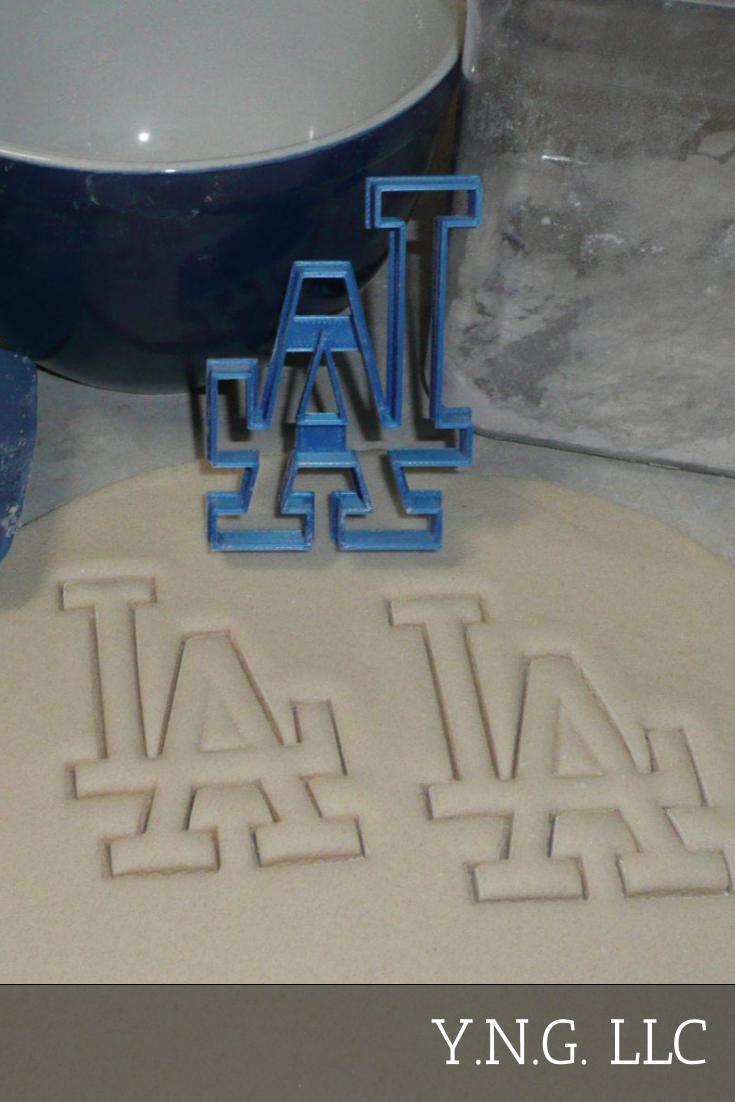 Los Angeles Dodgers LA Logo MLB Baseball Cookie Cutter Made In USA PR2584
