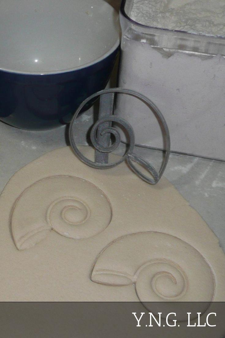 Sea Snail Shell Spiral Seashell Ocean Beach Cookie Cutter Made In USA PR2594